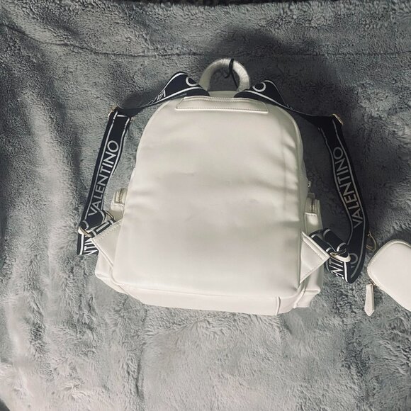 Valentino White Mini Backpack